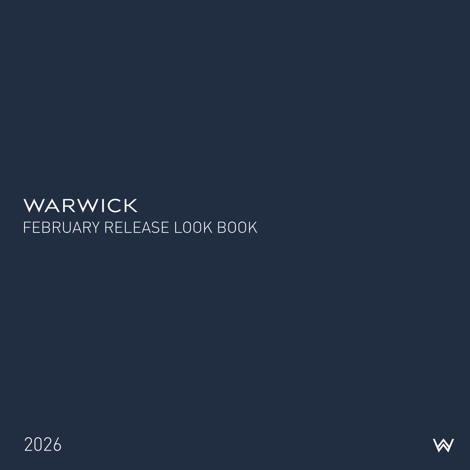 WARWICK LOOKBOOK SS 2026