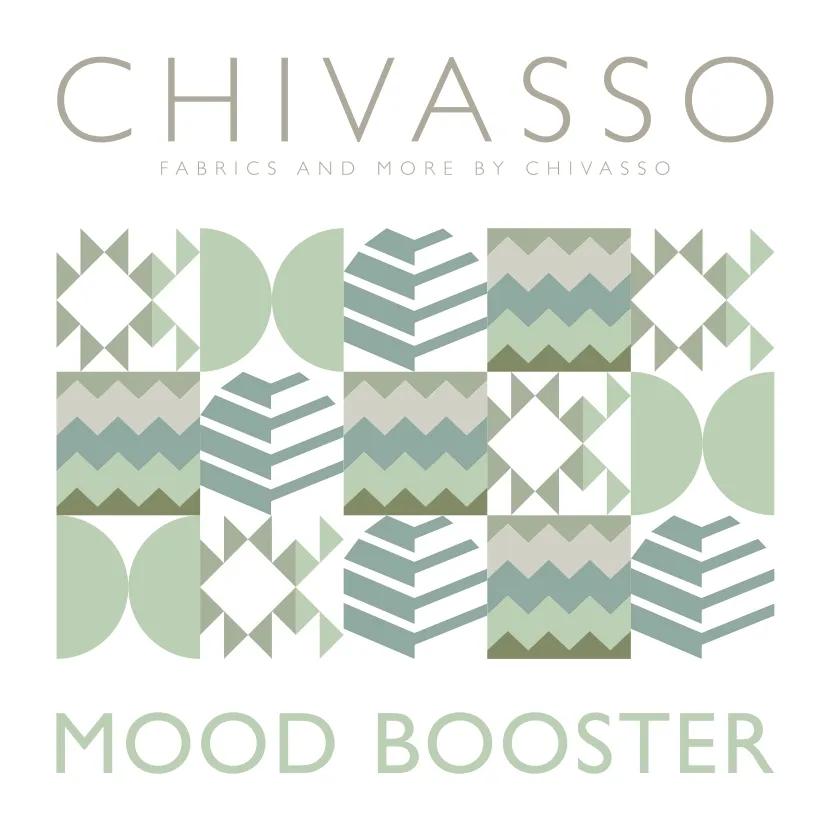 Chivasso Mood Booster catalogue cover with a geometric pattern